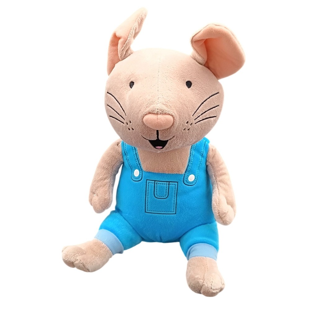 Kohls Cares If You Give a Mouse a Cookie Plush Tan Mouse Blue Overalls 12 inch
